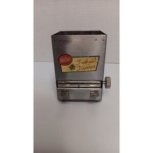 Table Craft Silver Stainless Steel Vintage Diner Kitchen Retro Toothpick Dispens